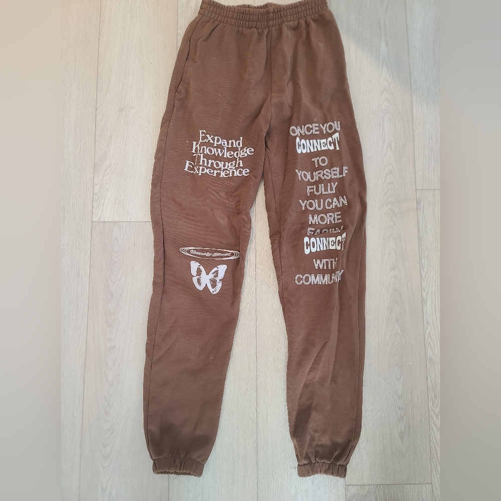 Lonely Ghost Heavyweight Cotton Sweatpant Puff Print Small
